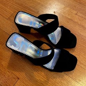 CIRCUS BY SAM EDELMAN SIZE 7 M/ FABLE, BLACK SANDLE
